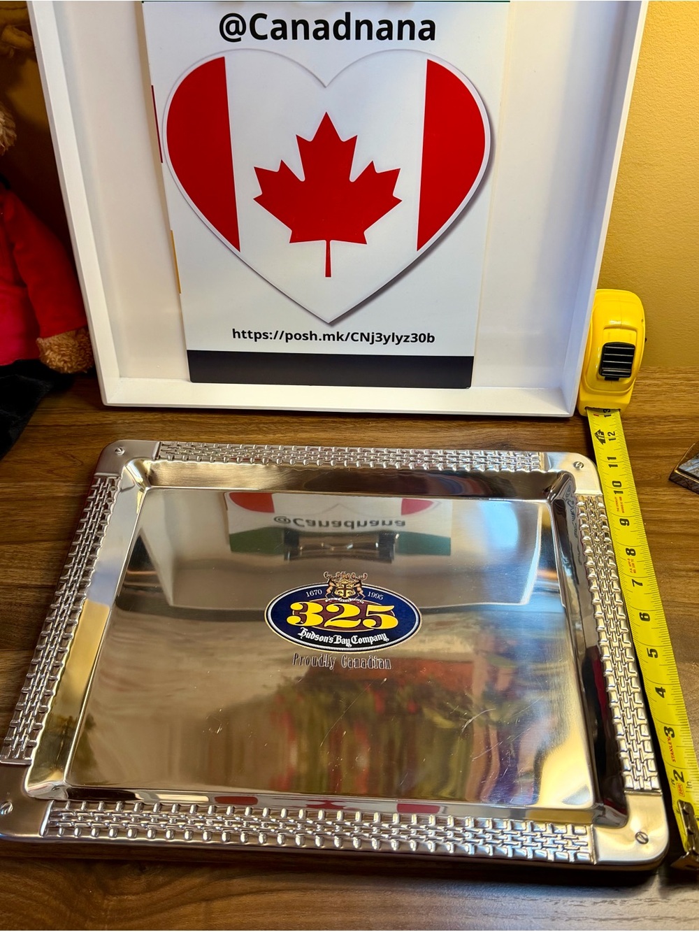 1995 Hudson's Bay Company Commemorative Bar or Dresser Tray